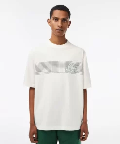 Lacoste T-Shirts-Men'S Oversize Fit Tennis Print T-Shirt