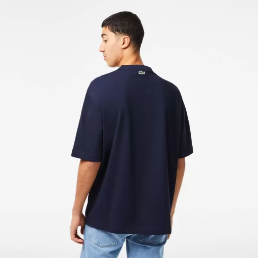 Lacoste T-Shirts-Men'S Oversize Fit Tennis Print T-Shirt