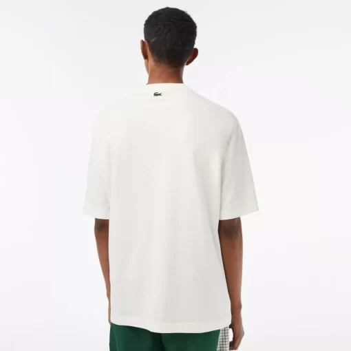 Lacoste T-Shirts-Men'S Oversize Fit Tennis Print T-Shirt