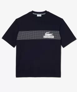 Lacoste T-Shirts-Men'S Oversize Fit Tennis Print T-Shirt