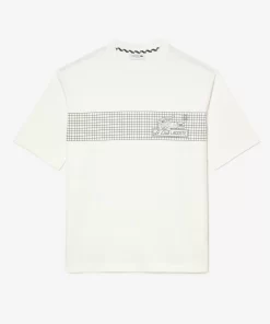 Lacoste T-Shirts-Men'S Oversize Fit Tennis Print T-Shirt