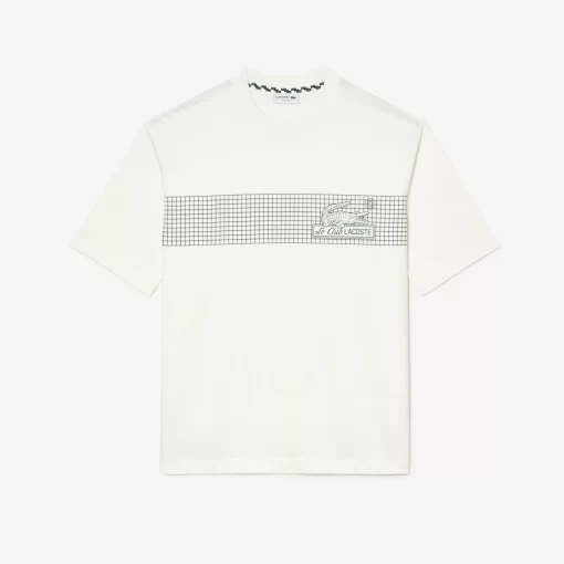 Lacoste T-Shirts-Men'S Oversize Fit Tennis Print T-Shirt