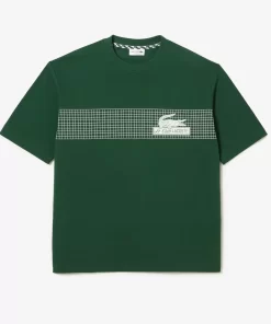 Lacoste T-Shirts-Men'S Oversize Fit Tennis Print T-Shirt