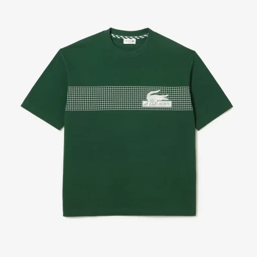 Lacoste T-Shirts-Men'S Oversize Fit Tennis Print T-Shirt