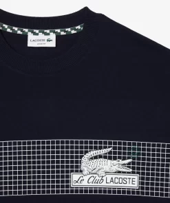 Lacoste T-Shirts-Men'S Oversize Fit Tennis Print T-Shirt