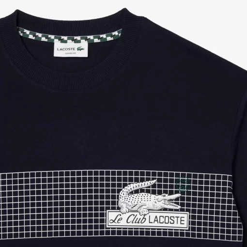 Lacoste T-Shirts-Men'S Oversize Fit Tennis Print T-Shirt