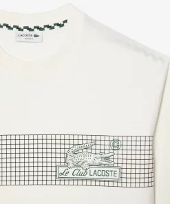 Lacoste T-Shirts-Men'S Oversize Fit Tennis Print T-Shirt