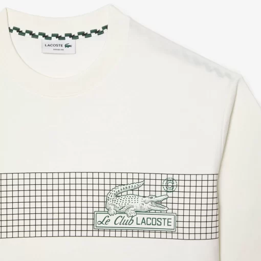 Lacoste T-Shirts-Men'S Oversize Fit Tennis Print T-Shirt