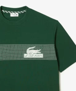 Lacoste T-Shirts-Men'S Oversize Fit Tennis Print T-Shirt