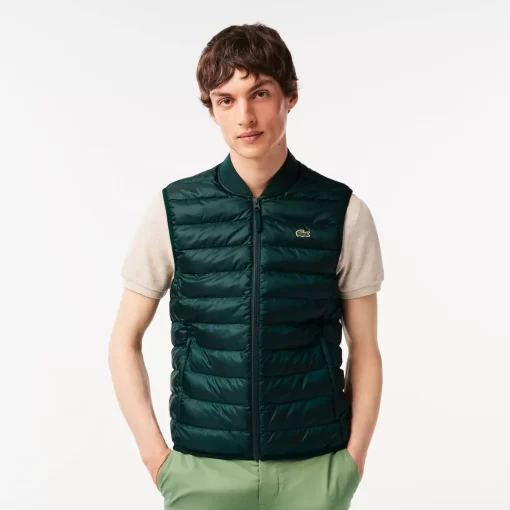 Lacoste Jackets & Coats-Men'S Padded Water-Repellent Vest Jacket