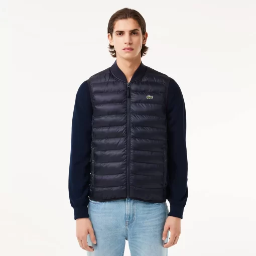 Lacoste Jackets & Coats-Men'S Padded Water-Repellent Vest Jacket