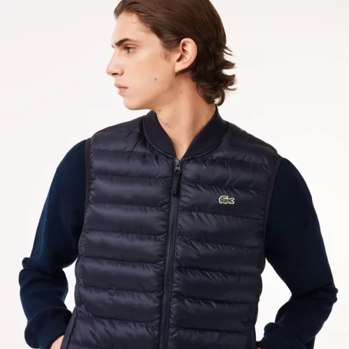 Lacoste Jackets & Coats-Men'S Padded Water-Repellent Vest Jacket