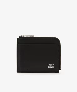 Lacoste Wallets & Small Leather Goods-Men'S Practice Contrast Inscription Zip Card Holder