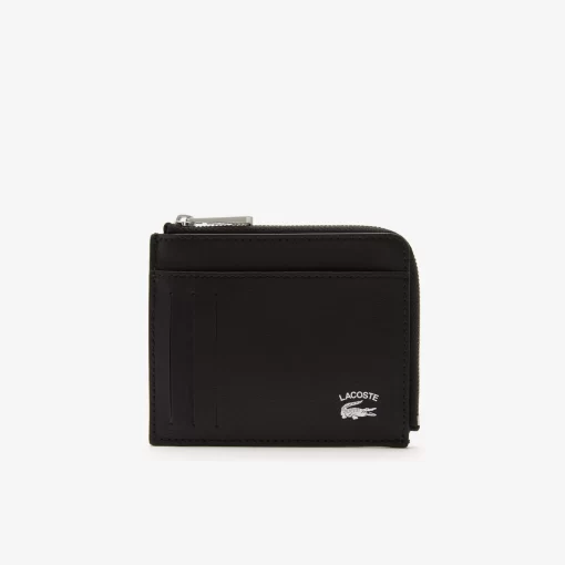 Lacoste Wallets & Small Leather Goods-Men'S Practice Contrast Inscription Zip Card Holder