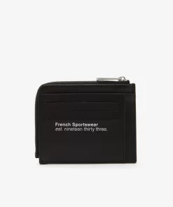 Lacoste Wallets & Small Leather Goods-Men'S Practice Contrast Inscription Zip Card Holder