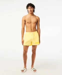 Lacoste Swimwear-Men'S Quick Dry Swim Trunks With Integrated Lining