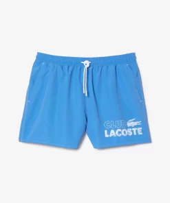 Lacoste Swimwear-Men'S Quick Dry Swim Trunks With Integrated Lining