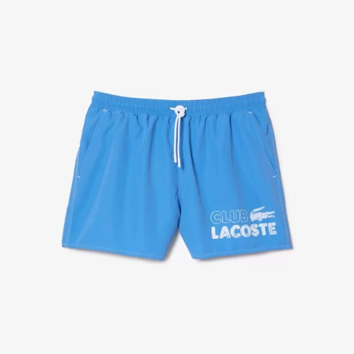 Lacoste Swimwear-Men'S Quick Dry Swim Trunks With Integrated Lining