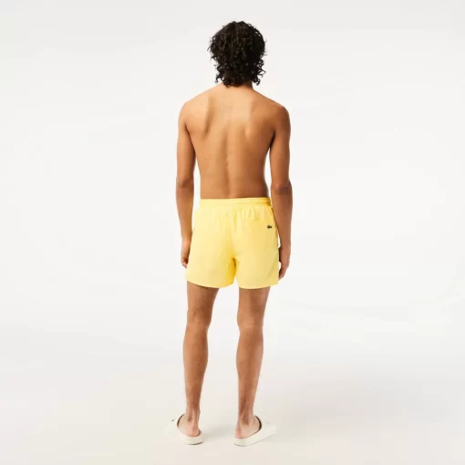 Lacoste Swimwear-Men'S Quick Dry Swim Trunks With Integrated Lining