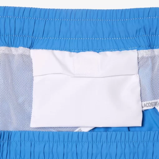 Lacoste Swimwear-Men'S Quick Dry Swim Trunks With Integrated Lining