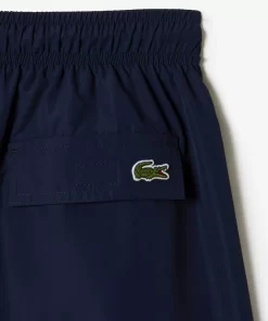 Lacoste Swimwear-Men'S Quick Dry Swim Trunks With Travel Bag