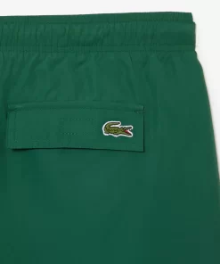 Lacoste Swimwear-Men'S Quick Dry Swim Trunks With Travel Bag