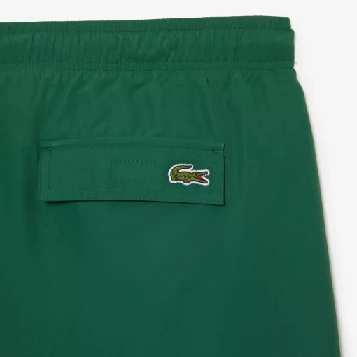 Lacoste Swimwear-Men'S Quick Dry Swim Trunks With Travel Bag