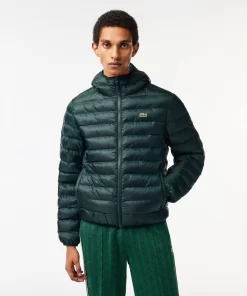 Lacoste Jackets & Coats-Men'S Quilted Hooded Short Jacket