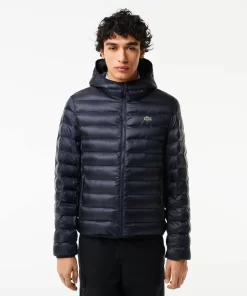 Lacoste Jackets & Coats-Men'S Quilted Hooded Short Jacket