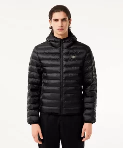 Lacoste Jackets & Coats-Men'S Quilted Hooded Short Jacket