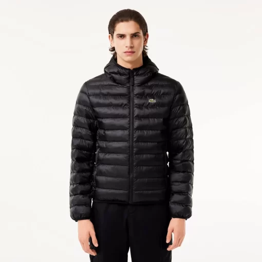 Lacoste Jackets & Coats-Men'S Quilted Hooded Short Jacket