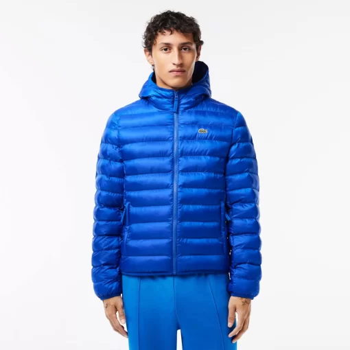 Lacoste Jackets & Coats-Men'S Quilted Hooded Short Jacket