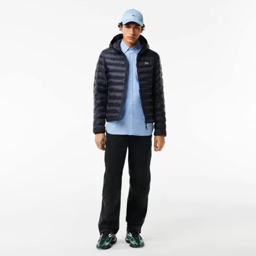 Lacoste Jackets & Coats-Men'S Quilted Hooded Short Jacket