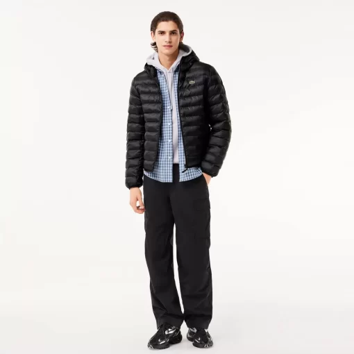 Lacoste Jackets & Coats-Men'S Quilted Hooded Short Jacket