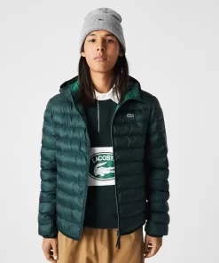 Lacoste Jackets & Coats-Men'S Quilted Hooded Short Jacket