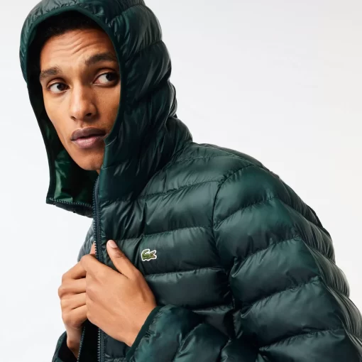 Lacoste Jackets & Coats-Men'S Quilted Hooded Short Jacket