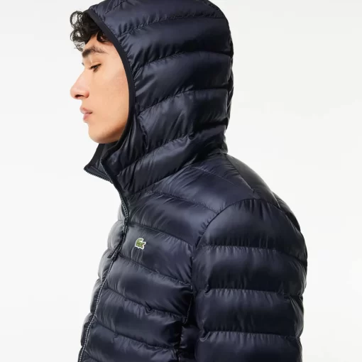 Lacoste Jackets & Coats-Men'S Quilted Hooded Short Jacket