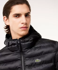 Lacoste Jackets & Coats-Men'S Quilted Hooded Short Jacket