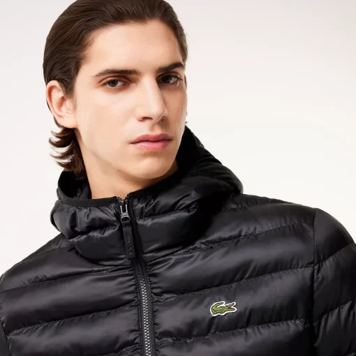 Lacoste Jackets & Coats-Men'S Quilted Hooded Short Jacket