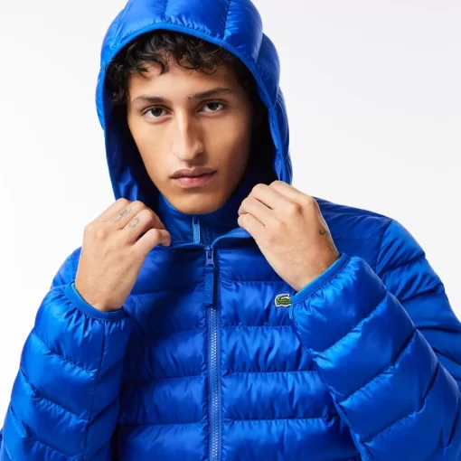 Lacoste Jackets & Coats-Men'S Quilted Hooded Short Jacket