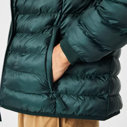 Lacoste Jackets & Coats-Men'S Quilted Hooded Short Jacket