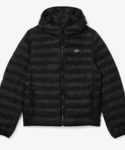 Lacoste Jackets & Coats-Men'S Quilted Hooded Short Jacket