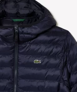 Lacoste Jackets & Coats-Men'S Quilted Hooded Short Jacket