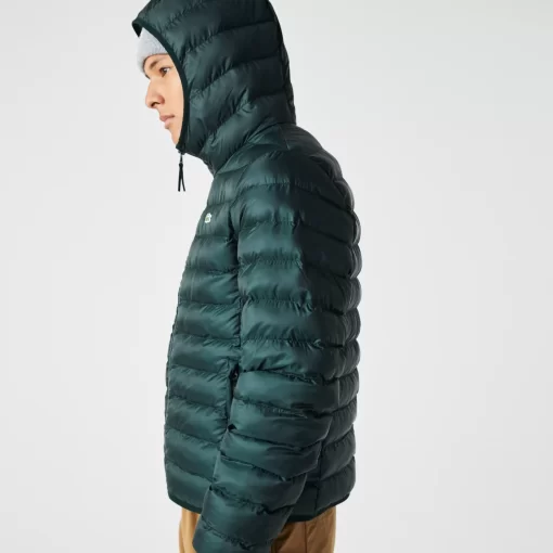 Lacoste Jackets & Coats-Men'S Quilted Hooded Short Jacket