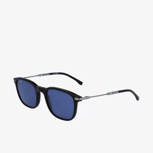 Lacoste Sunglasses-Men'S Rectangular Acetate Sunglasses