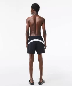 Lacoste Swimwear-Men'S Recycled Polyamide Colourblock Swim Trunks