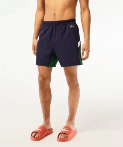 Lacoste Swimwear-Men'S Recycled Polyamide Colourblock Swim Trunks