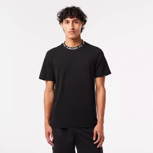 Lacoste T-Shirts-Men'S Regular Fit Branded Collar T-Shirt