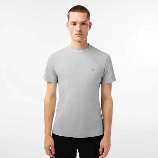 Lacoste T-Shirts-Men'S Regular Fit Branded Collar T-Shirt