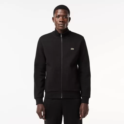 Lacoste Sweatshirts-Men'S Regular Fit Brushed Fleece Zipped Jogger Sweatshirt